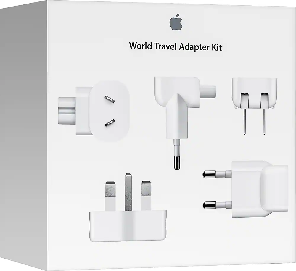 Front. Apple - World Travel Adapter Kit for Select Apple Devices - White.