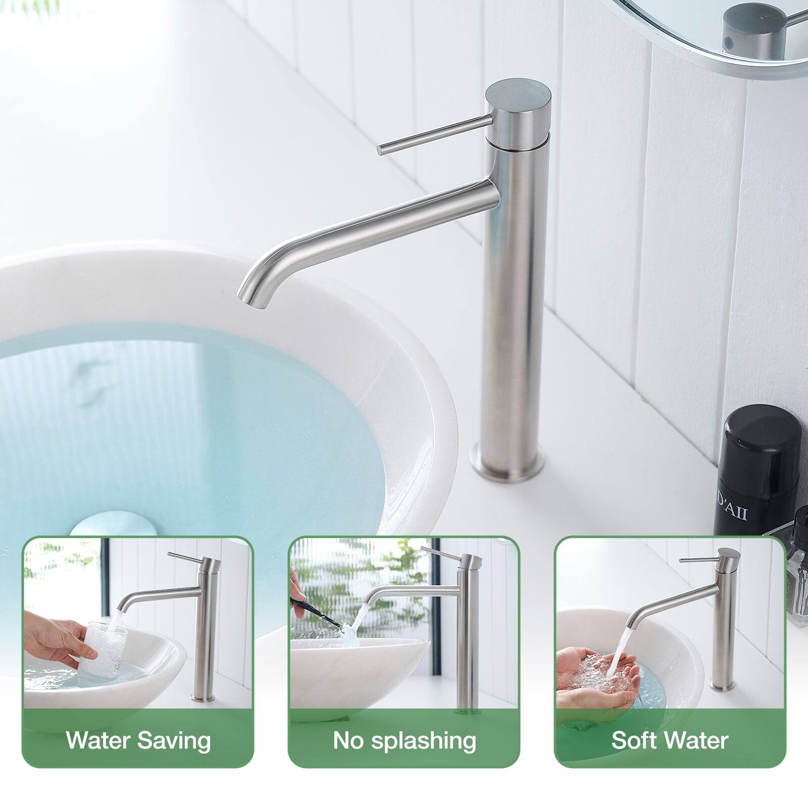 DAI Water Saving  
No splashing  
Soft Water