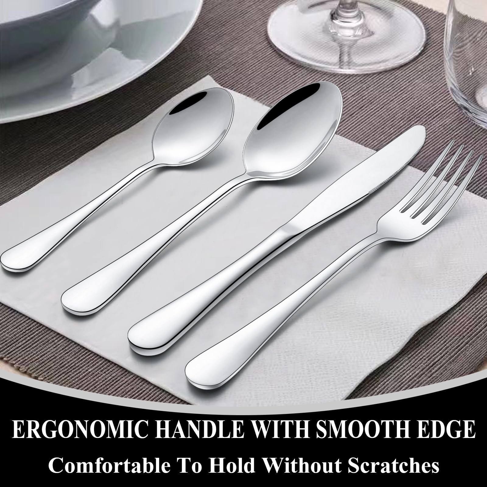 ERGONOMIC HANDLE WITH SMOOTH EDGE  
Comfortable To Hold Without Scratches