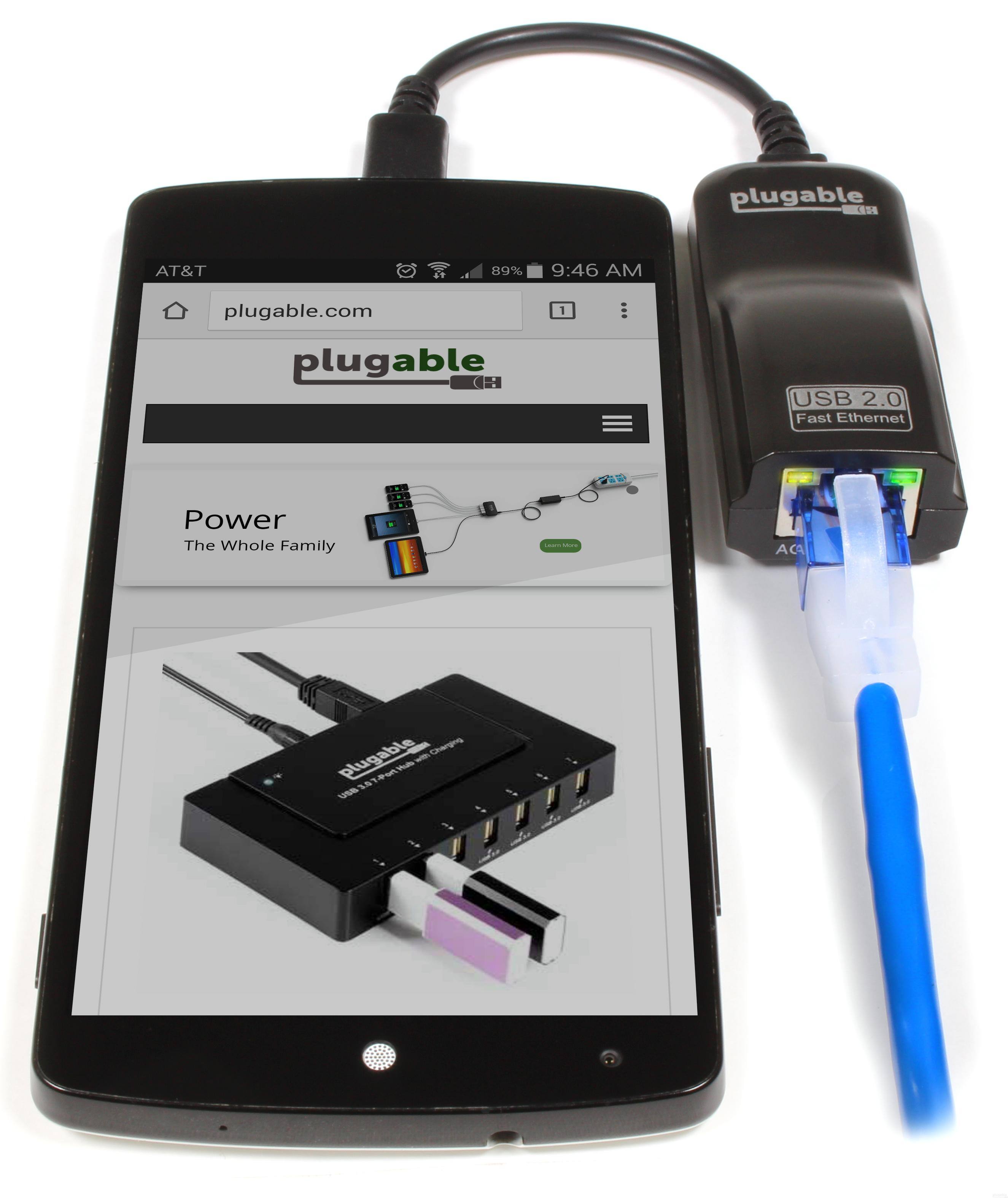 plugable.com

plugable

Power  
The Whole Family

USB 2.0  
Fast Ethernet