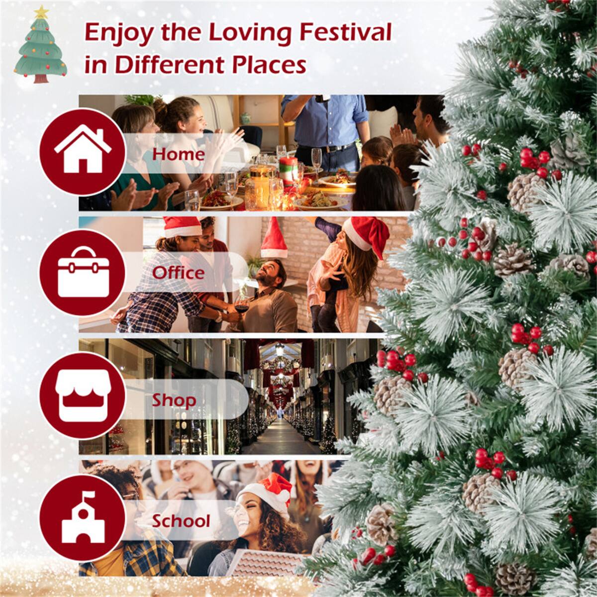 Enjoy the Loving Festival in Different Places

- Home
- Office
- Shop
- School