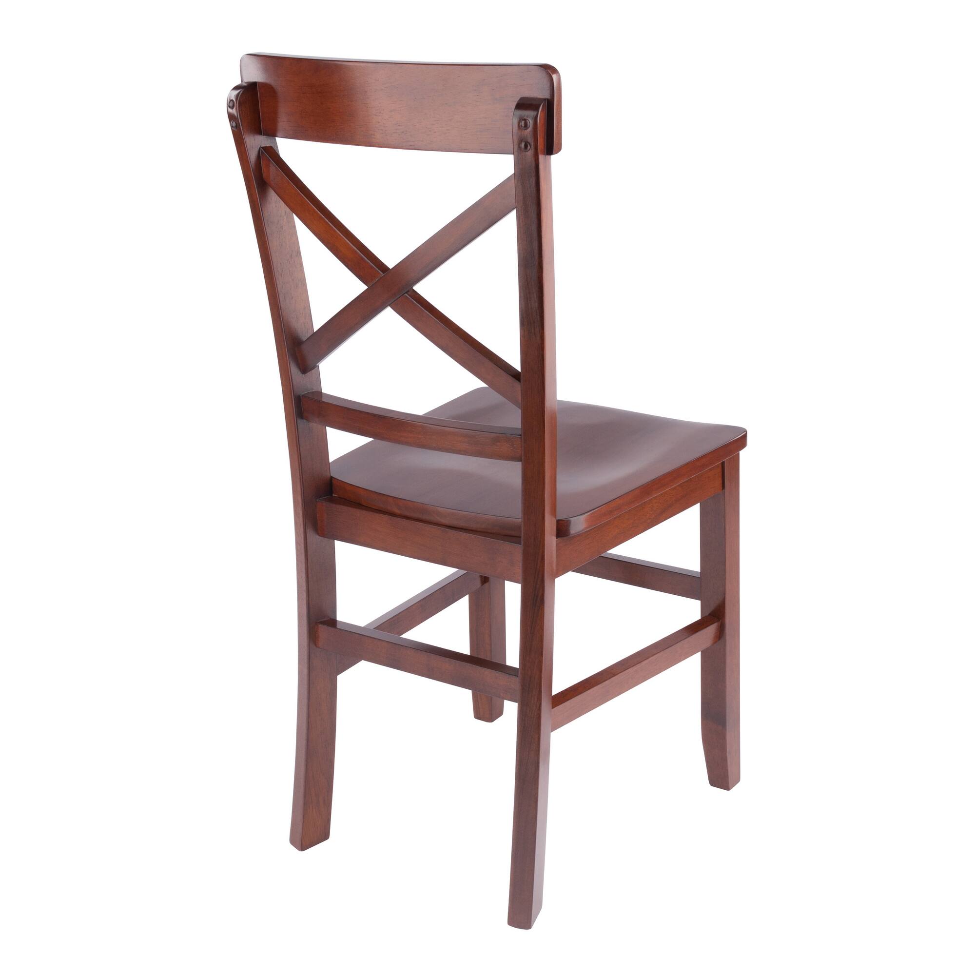 Alt View 6. Winsome Wood - Xenia 2-Pc Set X-Back Chairs - Walnut.