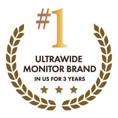 #1 ULTRAWIDE MONITOR BRAND IN US FOR 3 YEARS