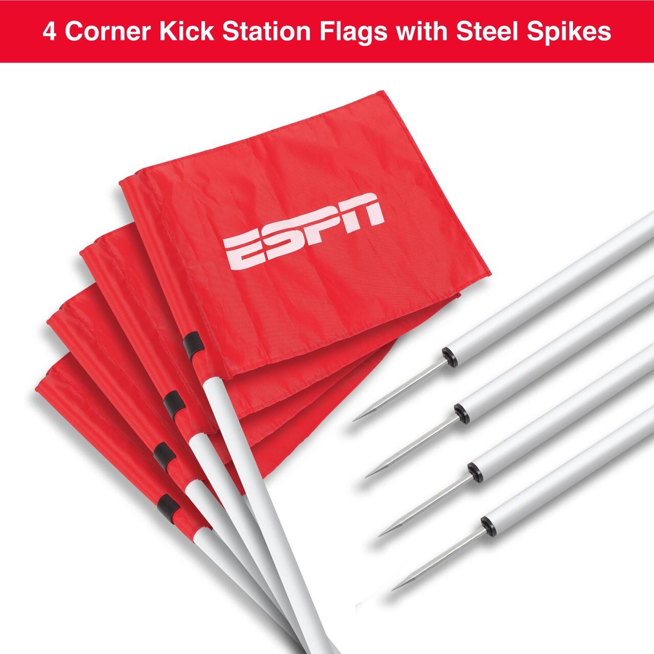 4 Corner Kick Station Flags with Steel Spikes

ESPN
