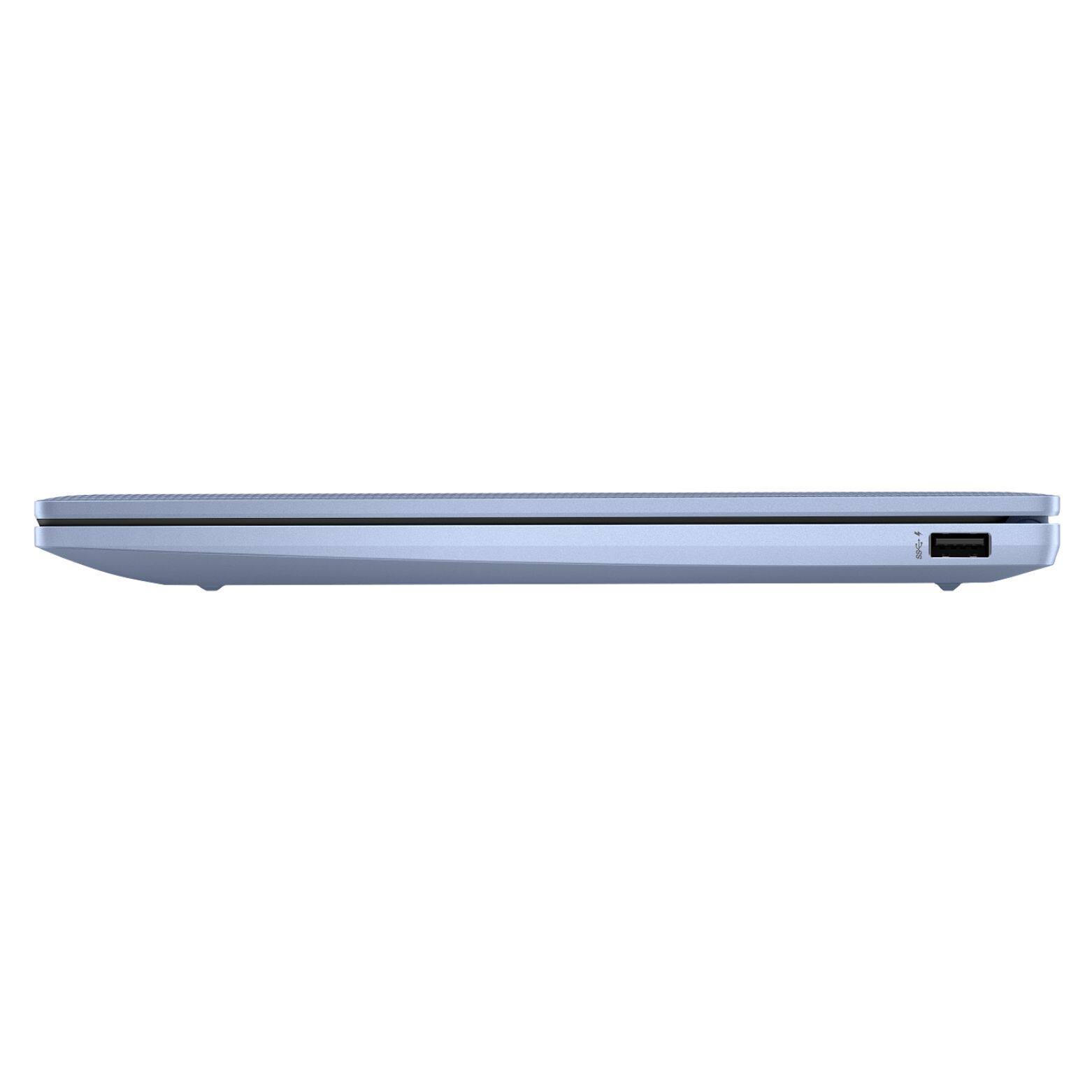 Alt View 2. HP - Chromebook 14at-nf000 14” Intel Processor N100 0.7 GHz up to 3.4 GHz 4GB RAM 64GB eMMC Chrome OS - Blue.
