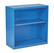 Angle. OSP Home Furnishings - Metal Bookcase - Blue.