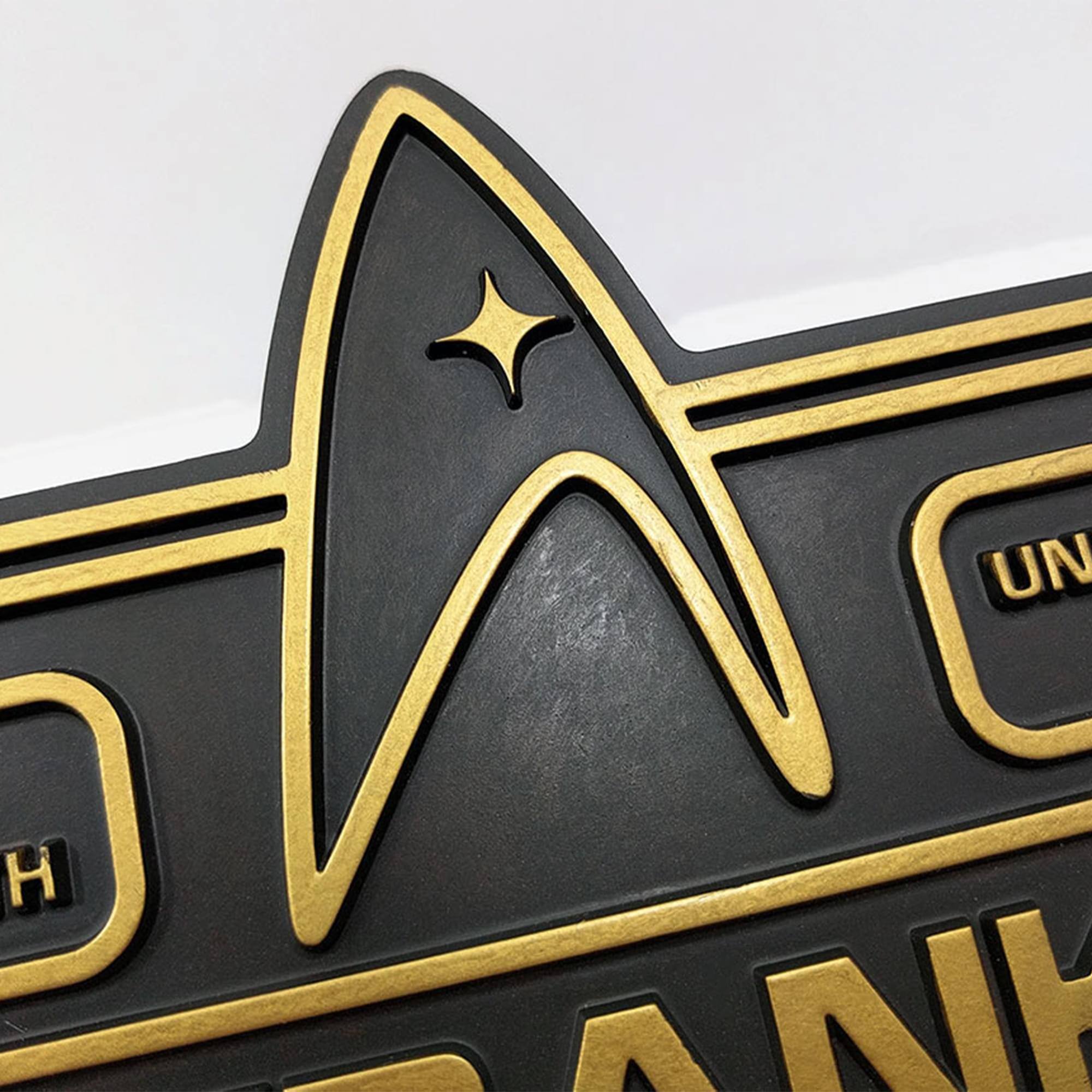 Alt View 2. Eaglemoss - Eaglemoss Star Trek USS Franklin NX-326 Dedication Plaque - Black.