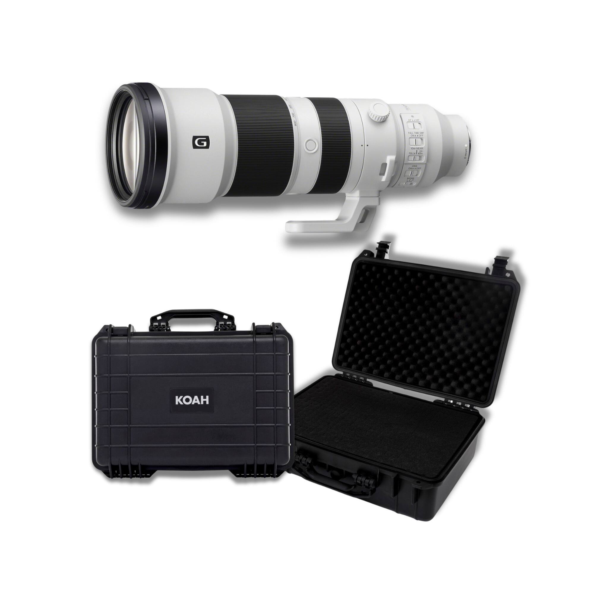 Front. Sony - Sony FE 400-800mm f/6.3-8 G OSS Lens with Weatherproof Hard Case Bundle.