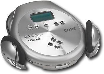 Angle Standard. Coby - Portable CD Player with MP3 Playback.