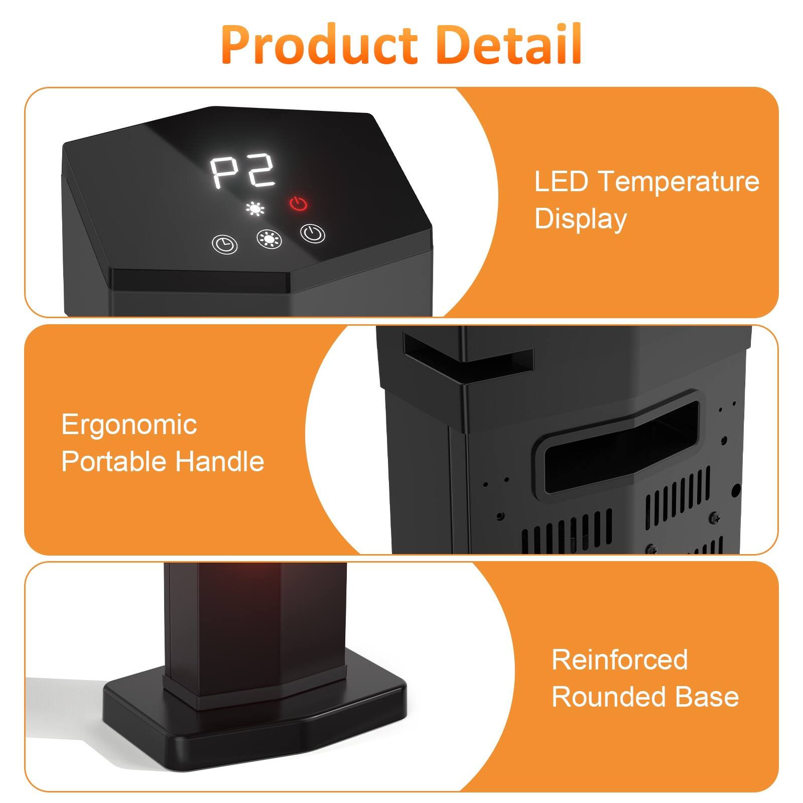 Product Detail

- LED Temperature Display
- Ergonomic Portable Handle
- Reinforced Rounded Base