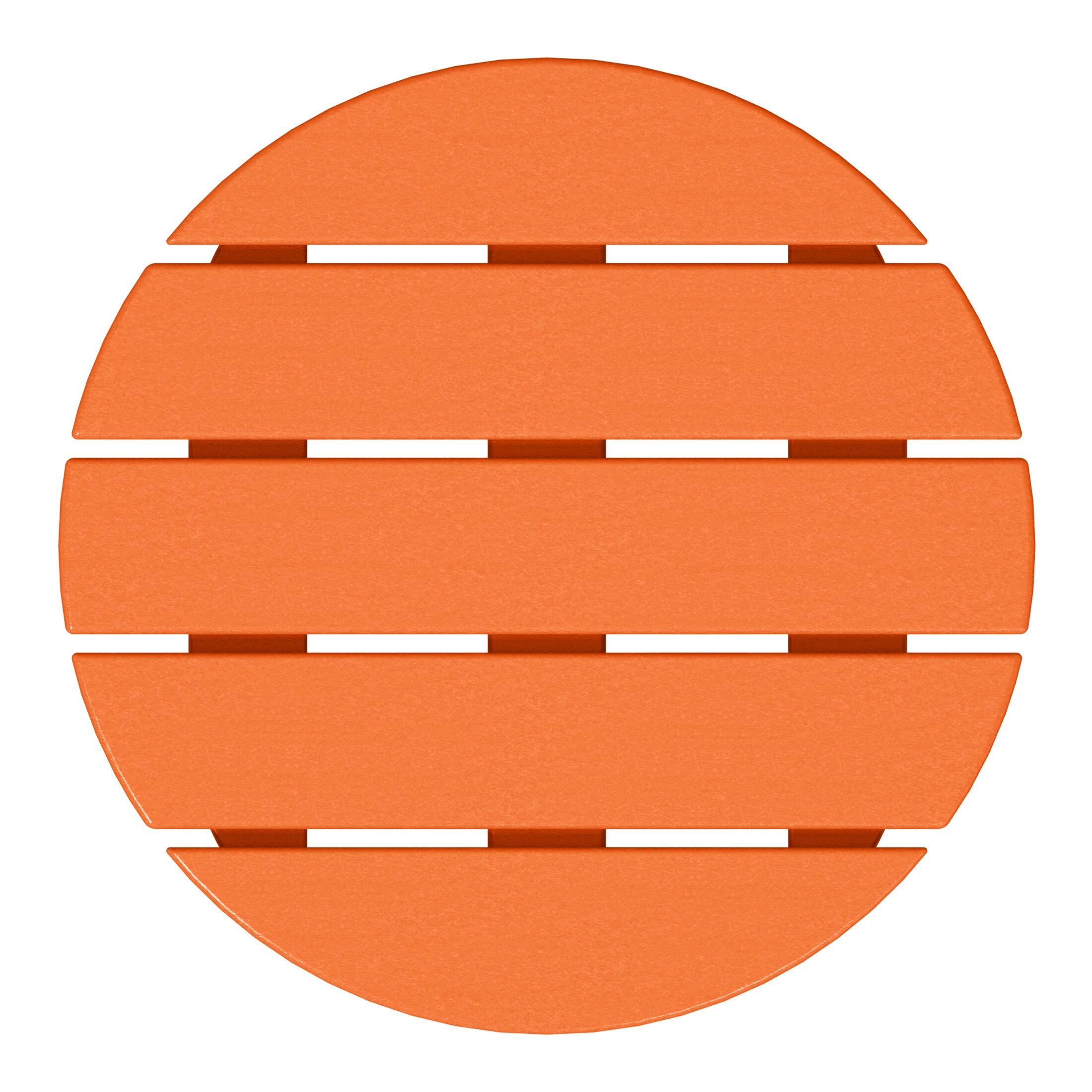 Alt View 2. WestinTrends - WestinTrends Dylan Adirondack Round Outdoor Side Table - Orange.