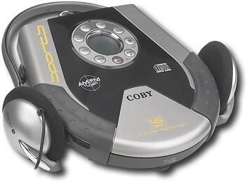 Angle Standard. Coby - Sport Portable CD Player with Digital AM/FM Tuner.