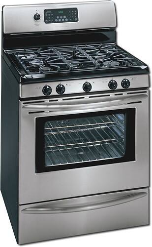 Angle Standard. Frigidaire - 30" Self-Cleaning Freestanding Gas Range - Stainless-Steel (Special Order).