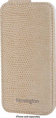 Front Standard. Kensington - Portafolio Flip Wallet for Apple® iPhone® 5 - Coffee.