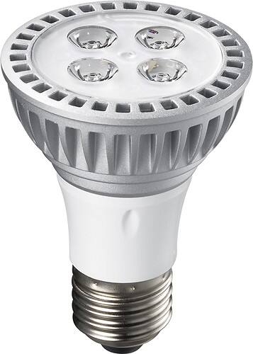 Front Standard. Samsung - 400-Lumen, 7-Watt Dimmable PAR 20 LED Light Bulb, 50-Watt Equivalent - Warm White.