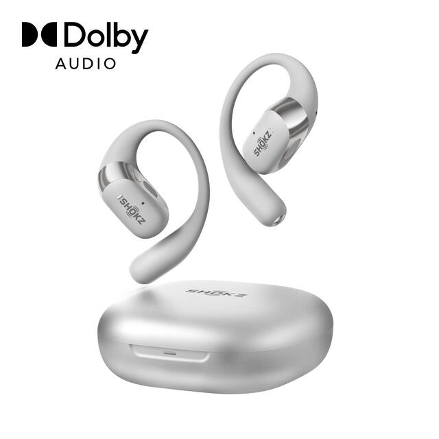 Shokz - OpenFit 2+ Open-Ear True Wireless Bluetooth Earbuds - Gray