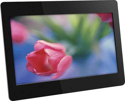 Aluratek - 14" LCD Digital Photo Frame - Black