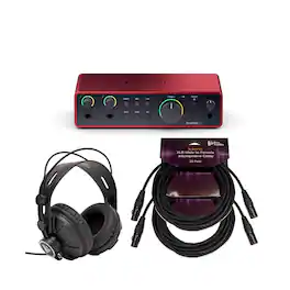 Focusrite - Scarlett 2i2 4th Gen USB Audio Interface with Headphones Bundle