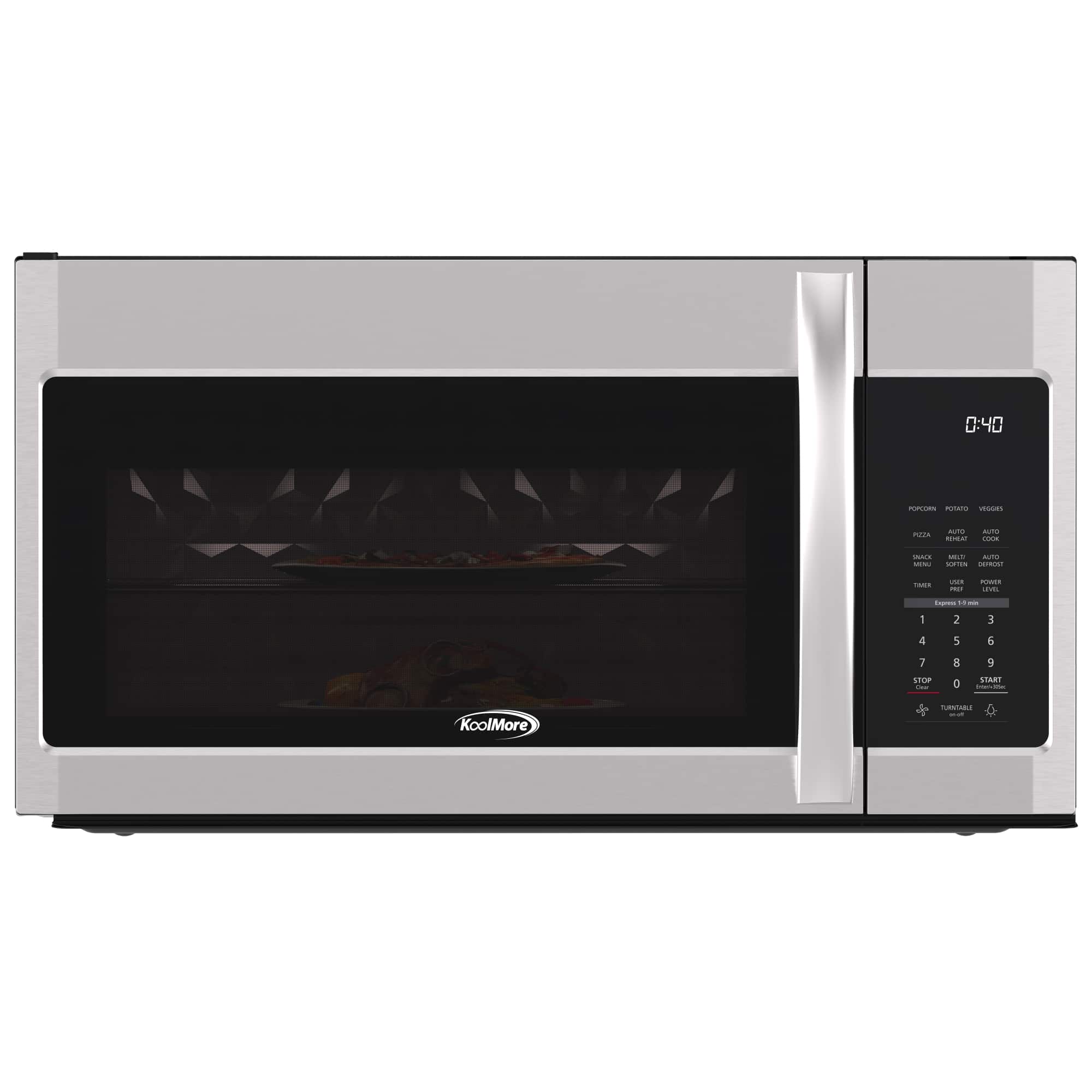 Koolmore - 1.9 cu. ft. Over the Range Stainless Steel Microwave, KM-MOT-2SS - Stainless-Steel
