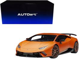 Lamborghini Huracan Performante Arancio Anthaeus / Wheels 1/12 Model Car by Autoart - Matt Orange With Copper