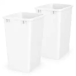 Rev-A-Shelf - Polymer Replacement 35 qt. Trash Bin, 2 Pack, RV-35-11-2 - White