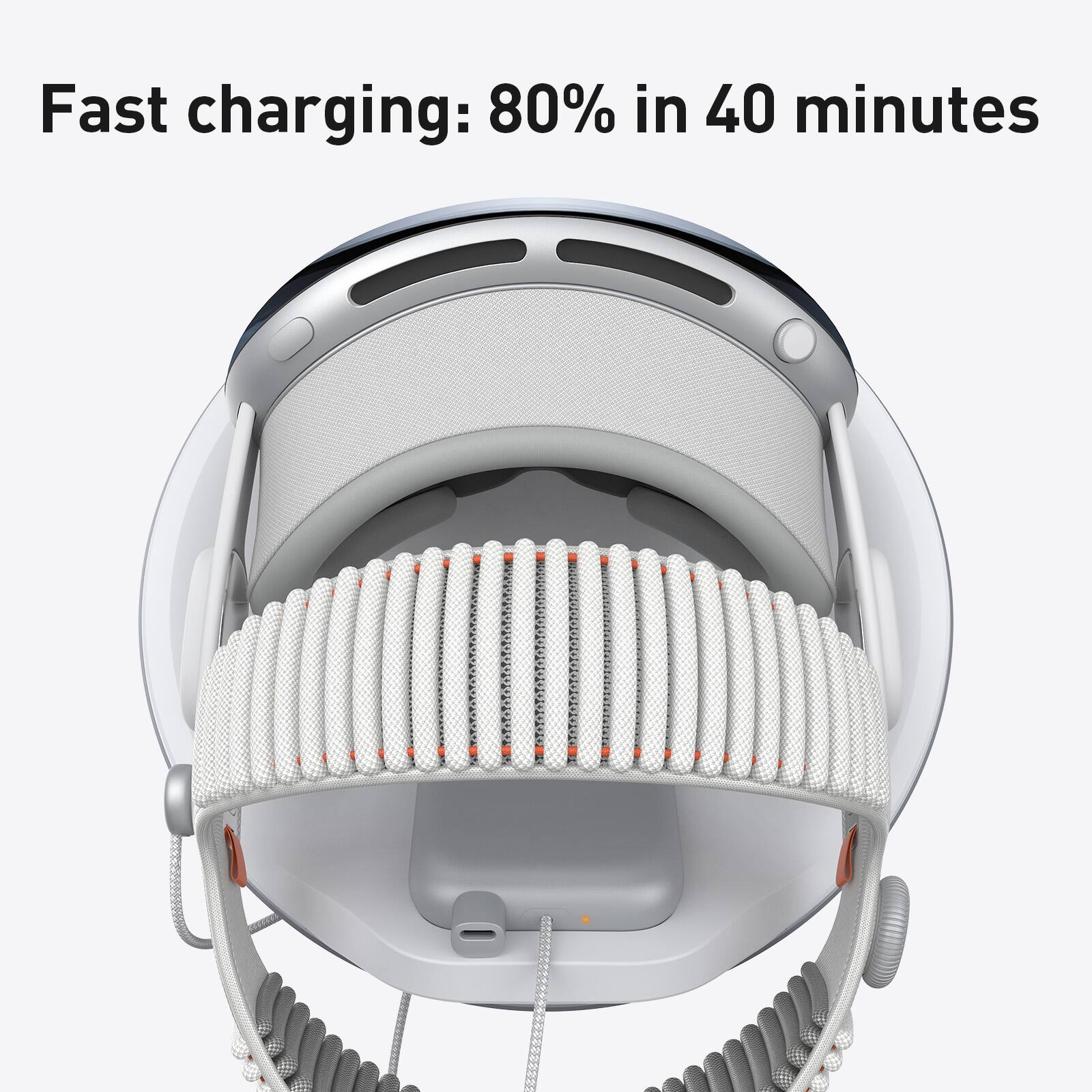 Fast charging: 80% in 40 minutes