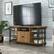 Angle. Sauder - Station House Entertainment Credenza - Etched Oak.