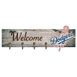 Fan Creations - Los Angeles Dodgers 24" x 6" Mounted Coat Hanger - Multicolor