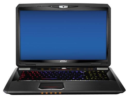 Front Standard. MSI - 17.3" Laptop - 16GB Memory - 1TB Hard Drive + 128GB Solid State Drive - Black.