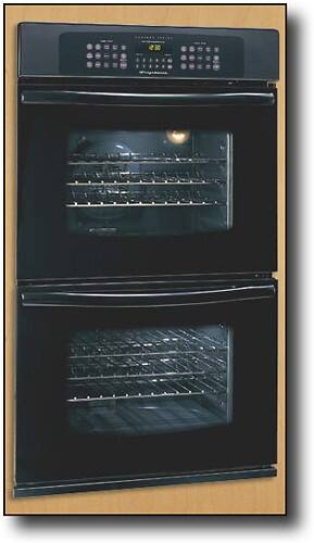 Front Standard. Frigidaire - 27" Built-in Double Electric Convection Wall Oven - Black.