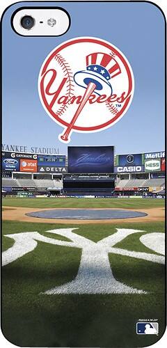 Front Standard. Pangea Brands - Stadium Collection New York Yankees Case for Apple® iPhone® 5.
