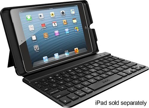 Angle Standard. ZAGGkeys - Mini 9 Keyboard for Apple® iPad® mini - Black.