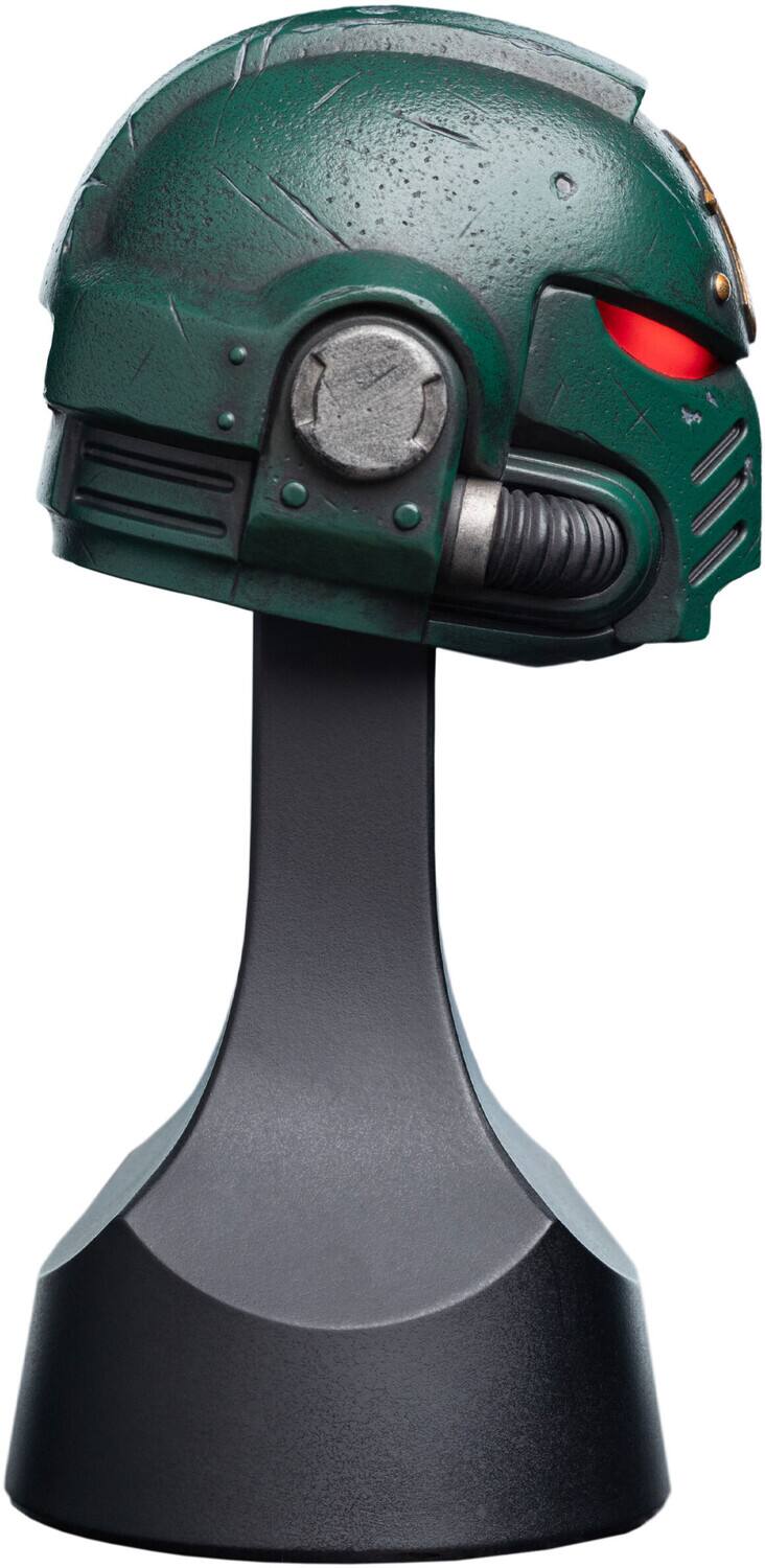 Alt View 4. Weta Workshop - WETA Workshop Mini Prop Replica - Warhammer 40,000 - Dark Angels Helm Miniature Helmet   - Collectibles - Multicolor.