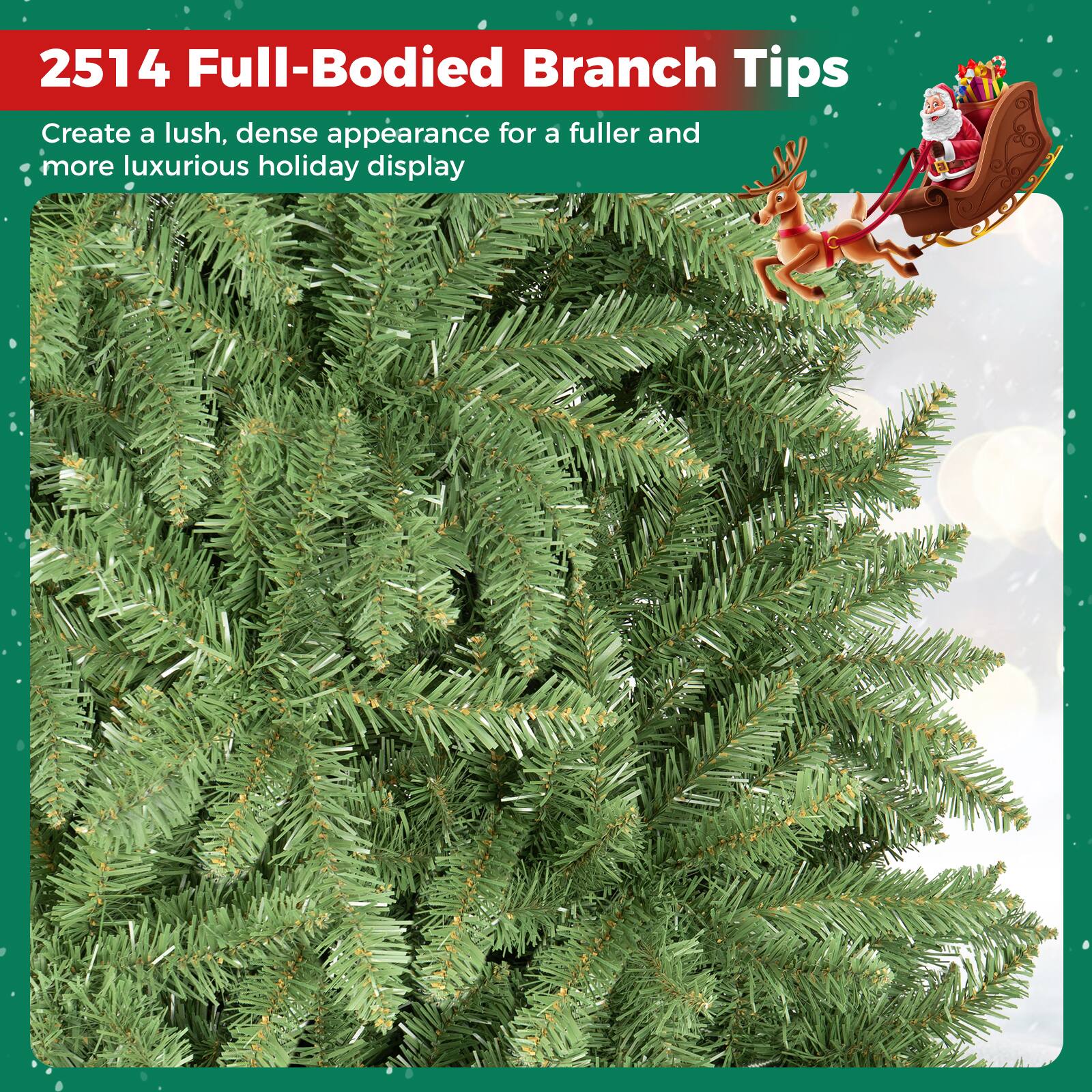 2514 Full-Bodied Branch Tips

Create a lush, dense appearance for a fuller and more luxurious holiday display