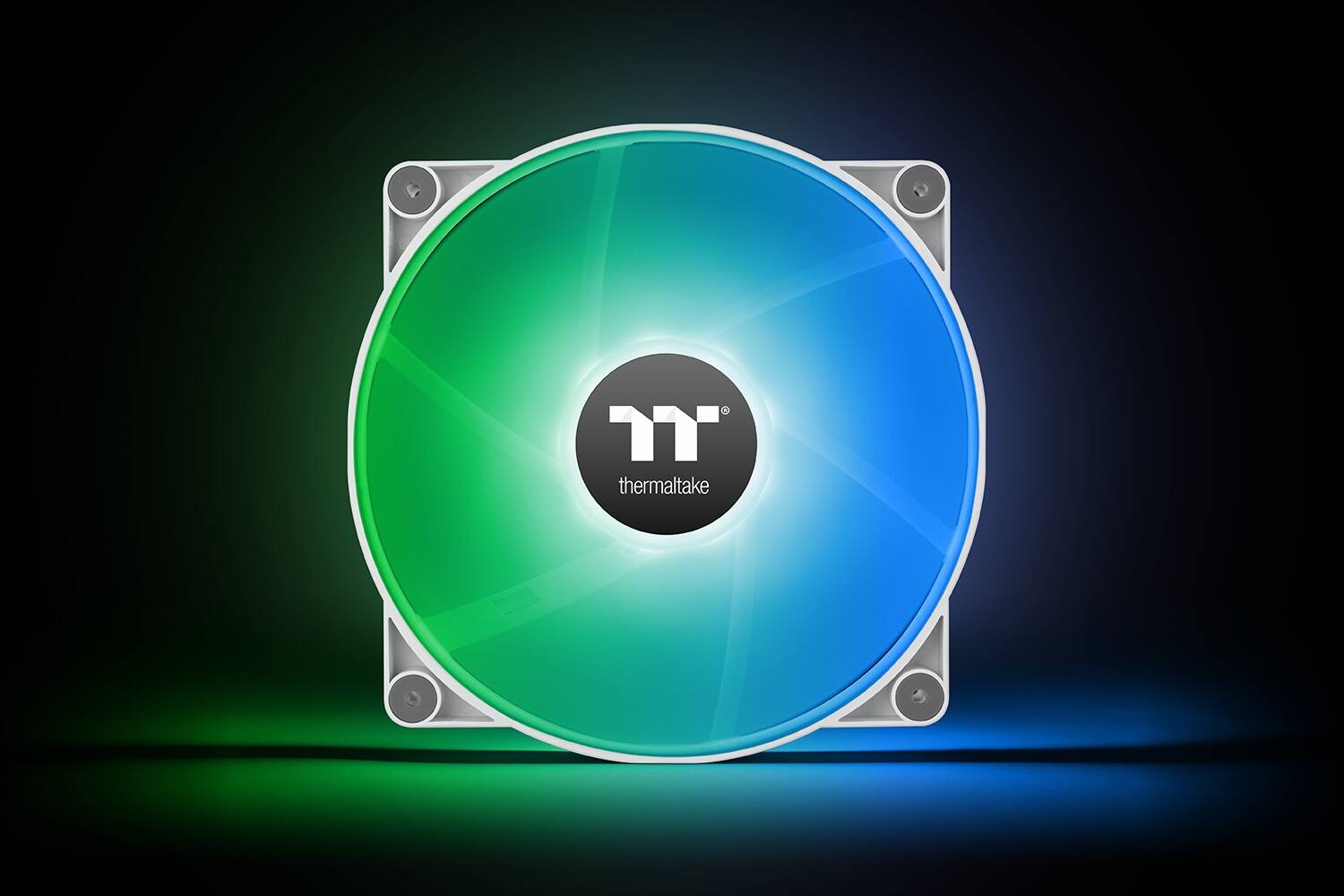 Alt View 9. Thermaltake - CT200 ARGB PWM 200mm Computer Case Fan with Hydraulic Bearing (Single Pack) - White.