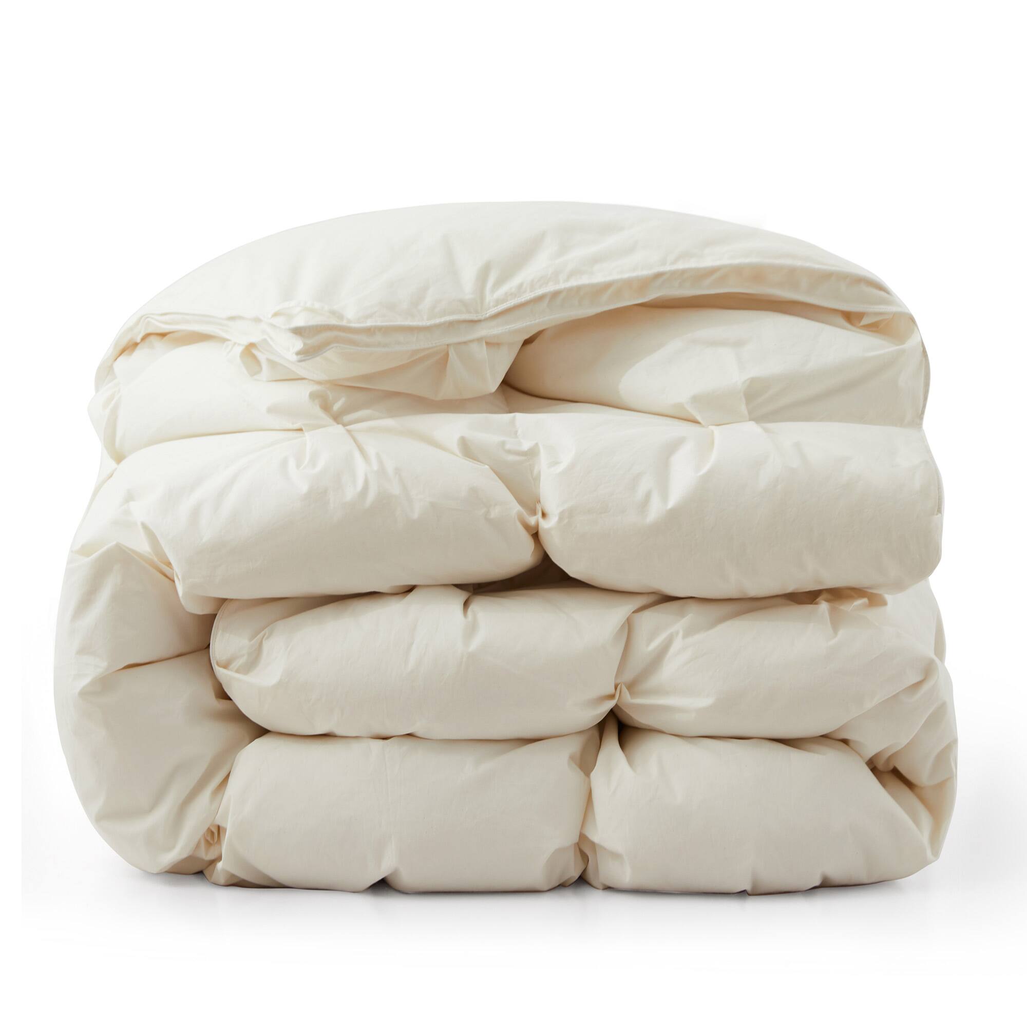 Alt View 3. Puredown - Puredown Luxurious Organic Cotton 90% White Down Comforter Puff Duvet Insert, Twin - Off-White.