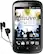 Front Standard. Cricket - HTC Desire C 1000C No-Contract Cell Phone - Black.