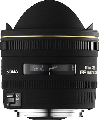 Front Standard. Sigma - 4.5mm f/2.8 EX DC HSM Fish-Eye Lens for Select Canon DSLR Cameras.