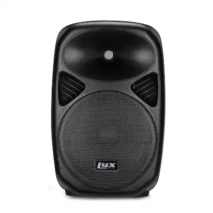 Front. Lyxpro - 12 Inch Rechargeable Battery PA Speaker, PA System W/Equalizer SD Slot & Built-in Bluetooth.