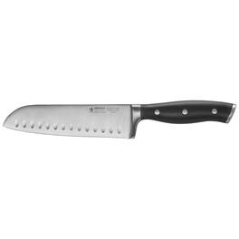 Henckels - Forged Accent 7-inch Hollow Edge Santoku Knife - Stainless Steel