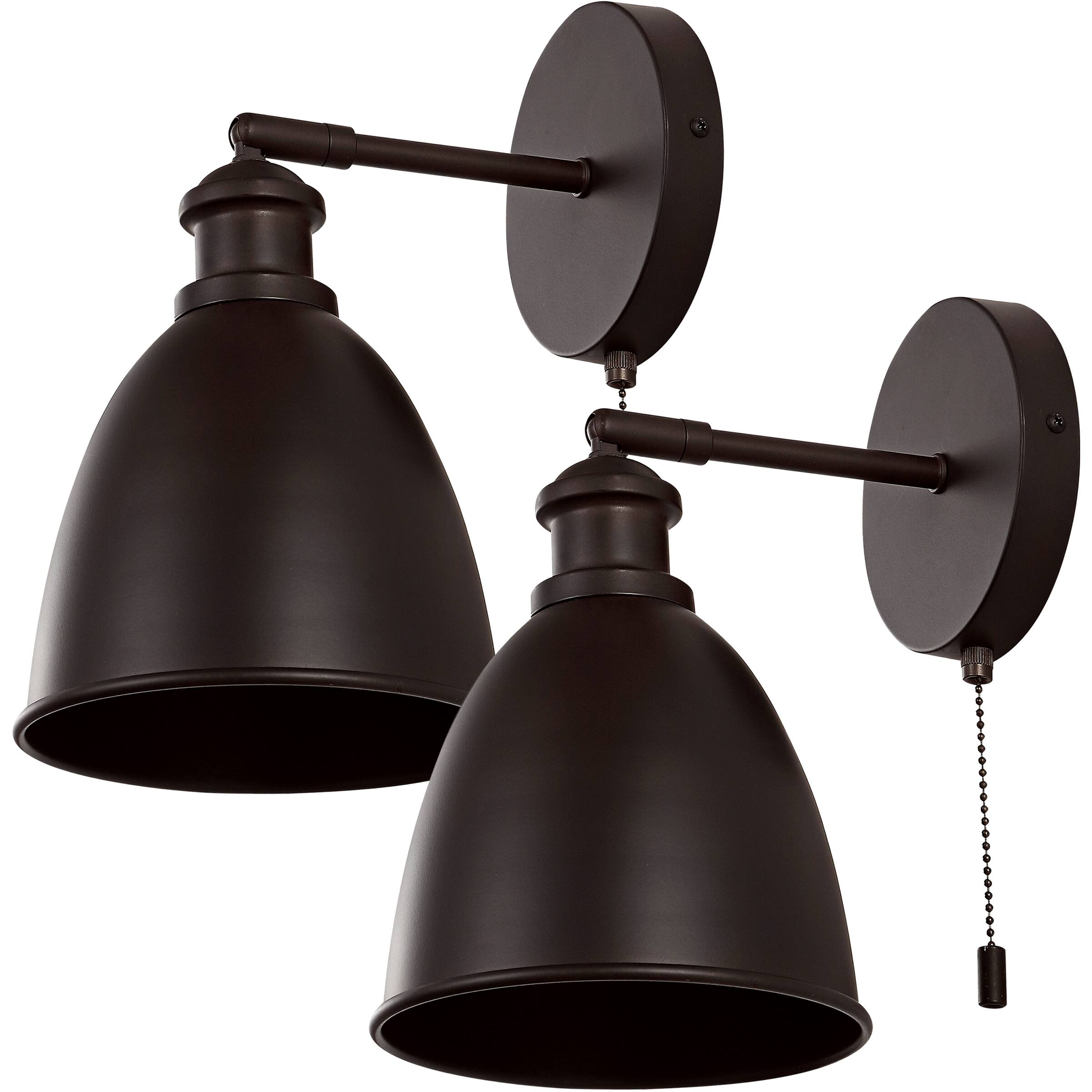 Alt View 5. Jonathan Y - Hudson 6.5" 1-Light Farmhouse Bohemian Iron LED Sconce, Oil Rubbed Bronze (Set of 2) - Oil Rubbed Bronze.