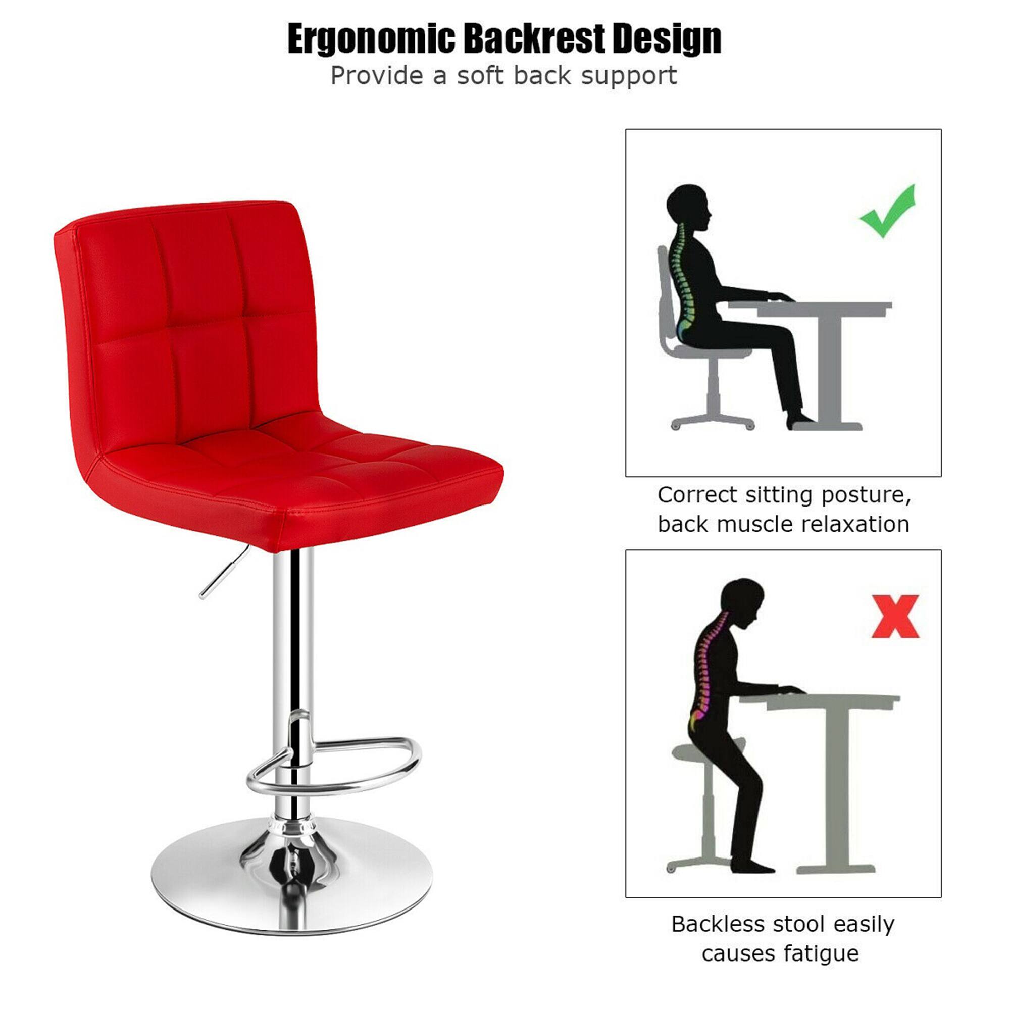 Ergonomic Backrest Design
Provide a soft back support
Correct sitting posture, back muscle relaxation
Backless stool easily causes fatigue