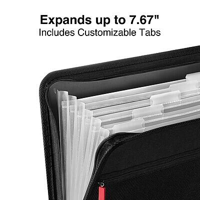 Expands up to 7.67"  
Includes Customizable Tabs