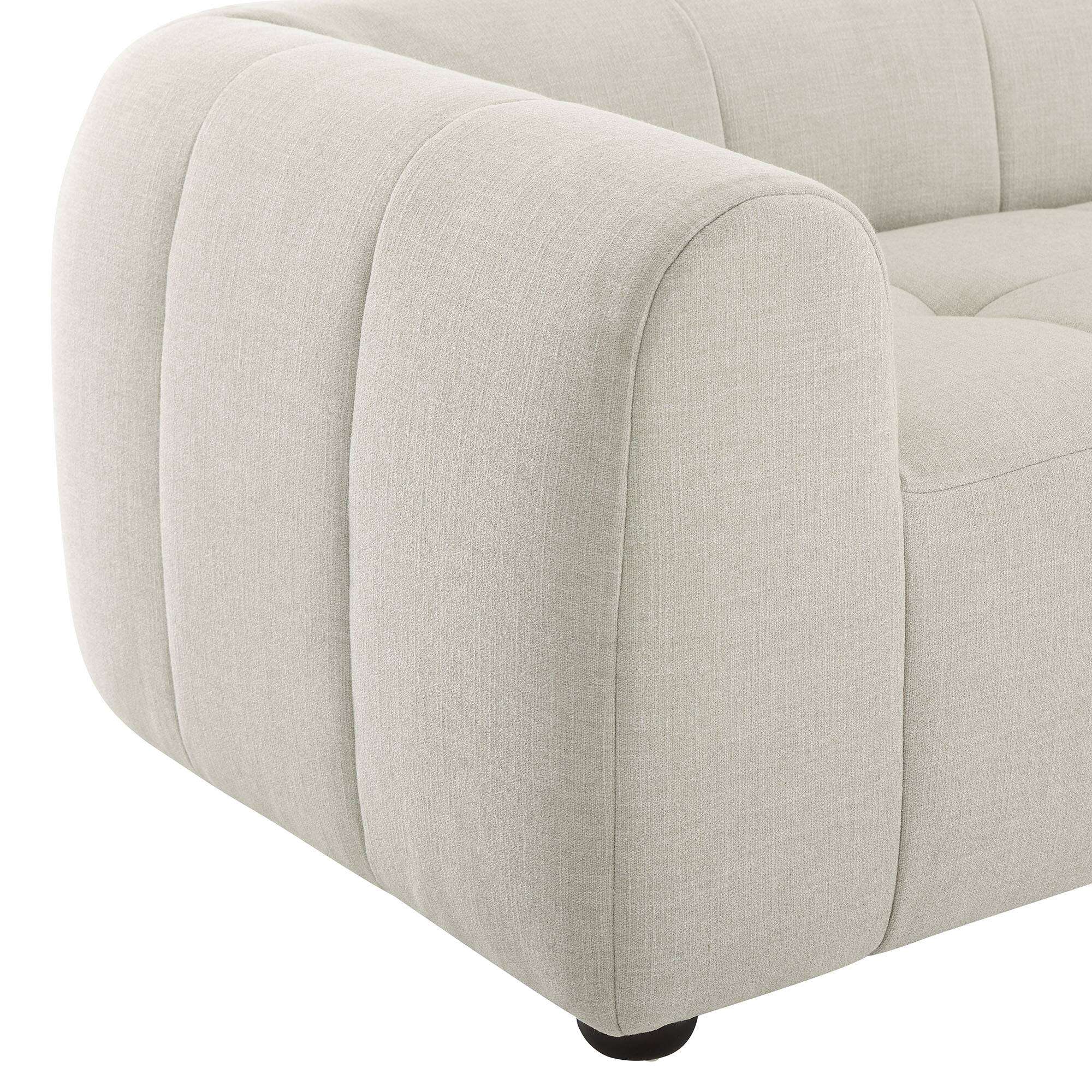 Alt View 3. Modway - Liana Upholstered Fabric Sofa by Modway - Gray.