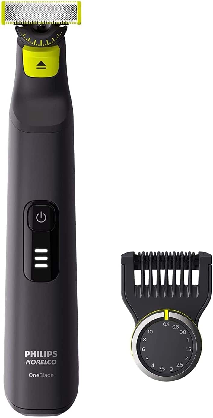 Philips Norelco - OneBlade 360 Pro Hybrid Electric Shaver & Trimmer - Black/Lime Green