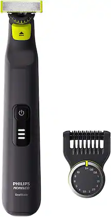 Philips Norelco - OneBlade 360 Pro Hybrid Electric Shaver & Trimmer - Black/Lime Green
