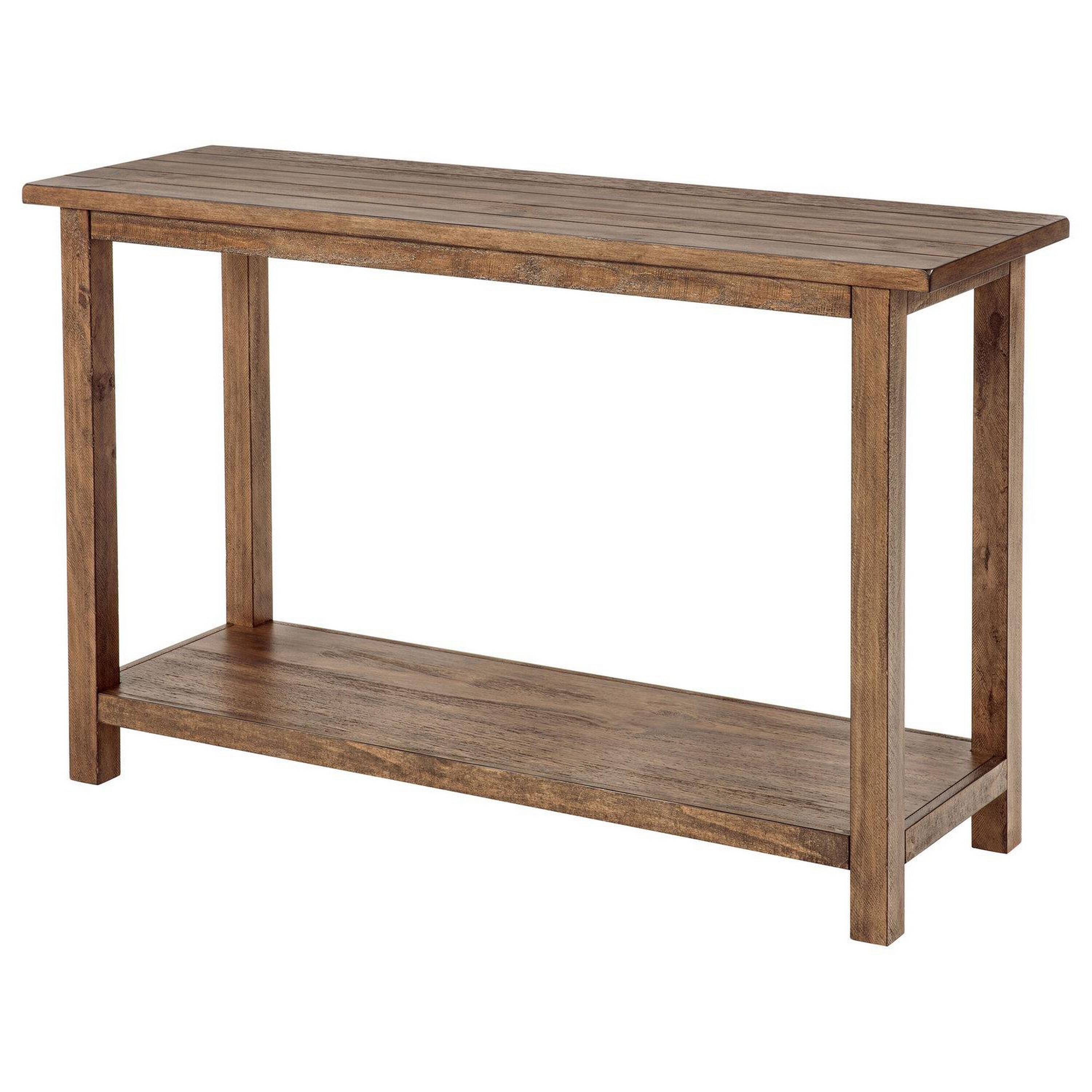 Alt View 3. Manhattan Lane - Ayne Console Table, 1 Shelf, Wood Frame, 47 Inch - Brown.