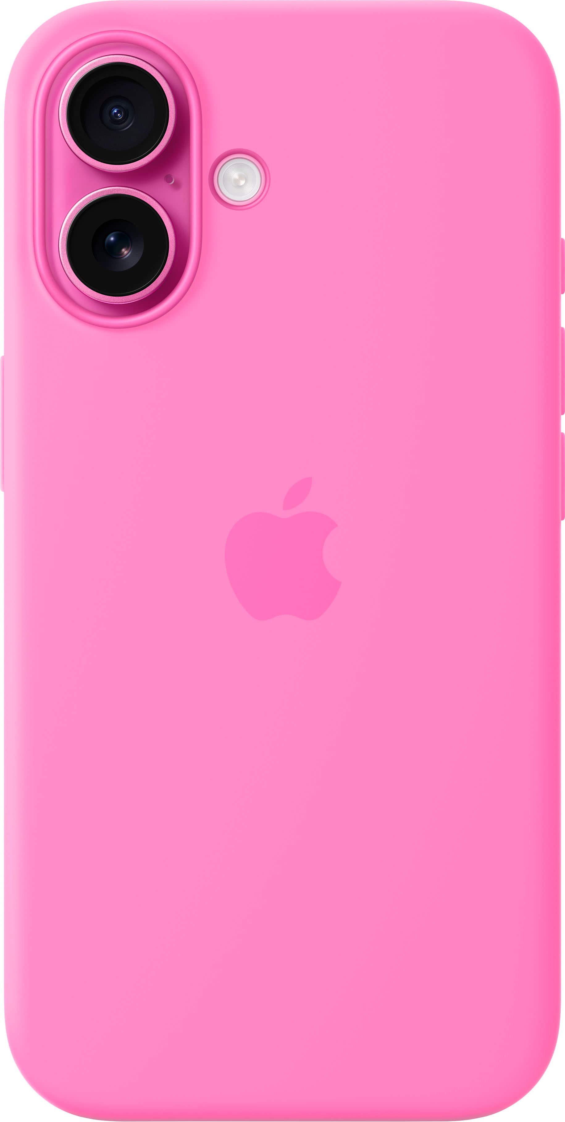 Front. Apple - iPhone 16 Silicone Case with MagSafe - Peony.