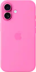 Apple - iPhone 16 Silicone Case with MagSafe - Peony - Front_Zoom