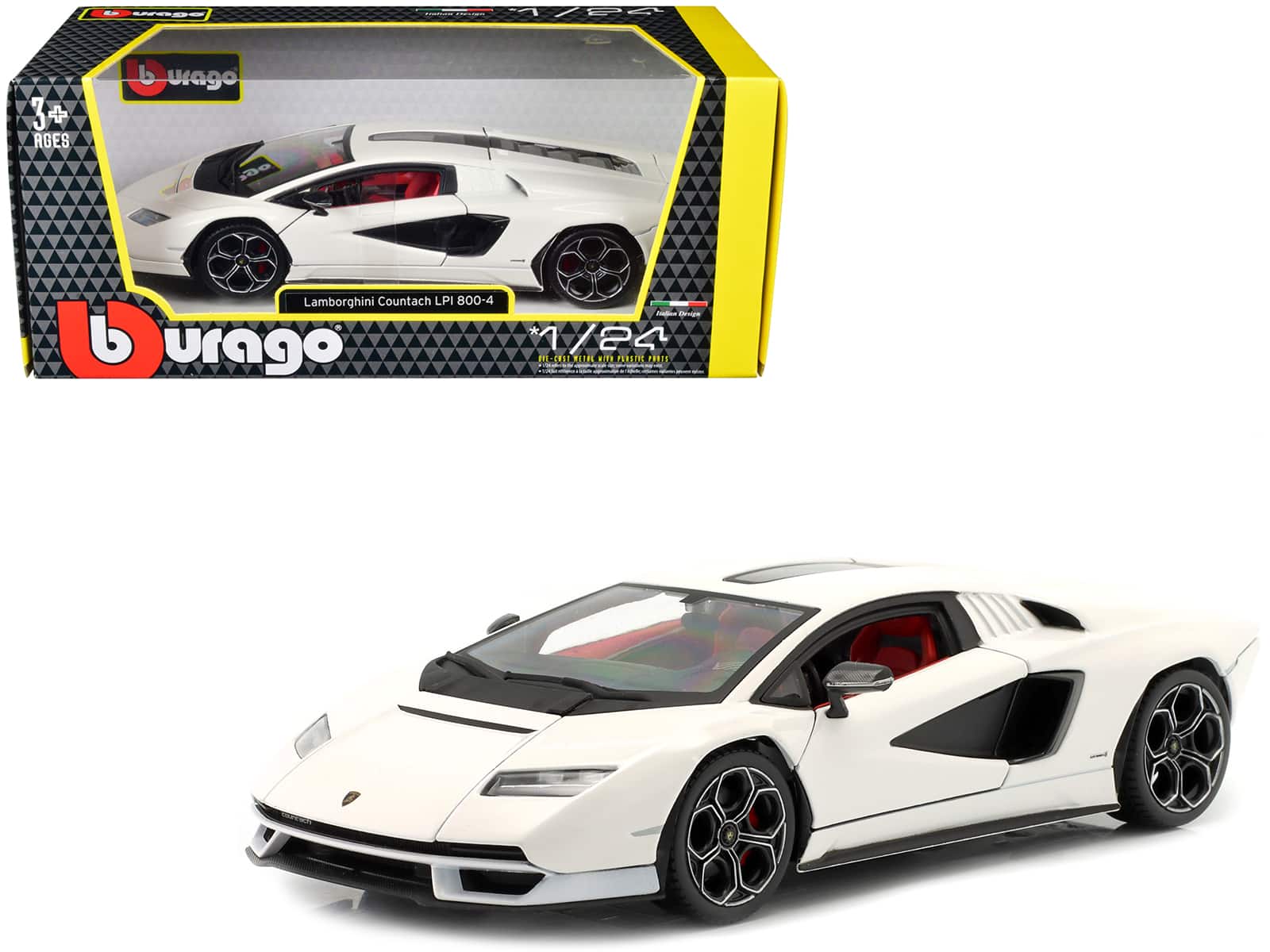 Lamborghini Countach LPI 800-4 White 1/24 Diecast Model Car by Bburago price history on PriceWatchPro